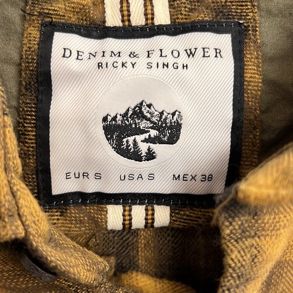 Denim & Flower men’s flannel shirt - Picture 5 of 6